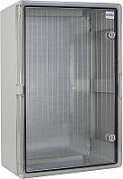 Корпус пластиковий 600х400х200мм прозорі двері з монтажною панеллю ударостійкий IP65 [A0270010031] Ubox АСКО