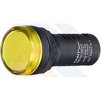 Лампа сигнальна 22мм жовтий LED 230V AC [593150] ND16-22DS/4 АСКО
