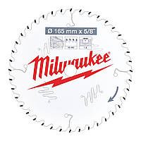 Диск пиляльний PFTE MILWAUKEE, Ø165х15,87х1,6мм, 40 зуб.