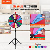 VEVOR 46см Колесо Фортуны Игрушка Цветное колесо Игры для лотерейных словесных игр, 18-дюймовая прялка Фортуны