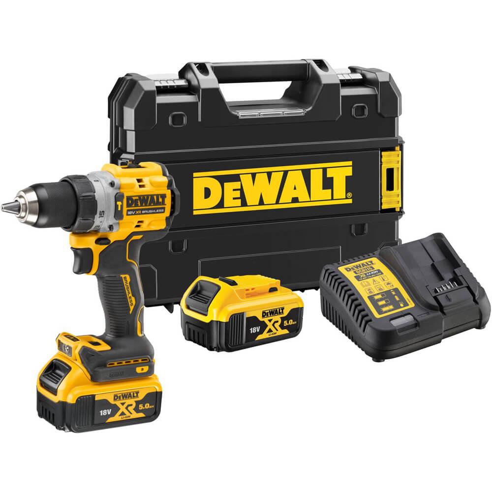 Дриль-шуруповерт акумуляторна безщіткова ударна DeWALT DCD805P2T