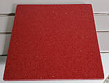 Дошка професійна для темперування та оброблення з кварциту RED Galaxy, 29*29*1 см (Made in Italy), фото 2