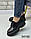 Туфлі жіночі на високій підошві, шкіряні туфлі на танкетці, туфлі жіночі, фото 4
