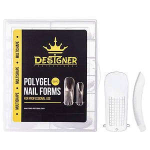 Верхні форми для нарощування нігтів Designer Multishape Nail Forms, Універсальні, 120 шт