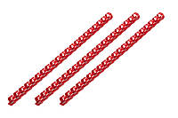 2E Пластикові пружини для біндера, 16мм, червоні, 100шт