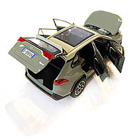 Машинка металева Toyota RAV4 Sport Тойота рав 4 спорт сіра 1:32 звук світло інерція відкр двері багажник капот гумові колеса, фото 7