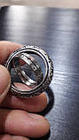 Чоловіче жіноче кільце біжутерія сфера кулон сіре, фото 7