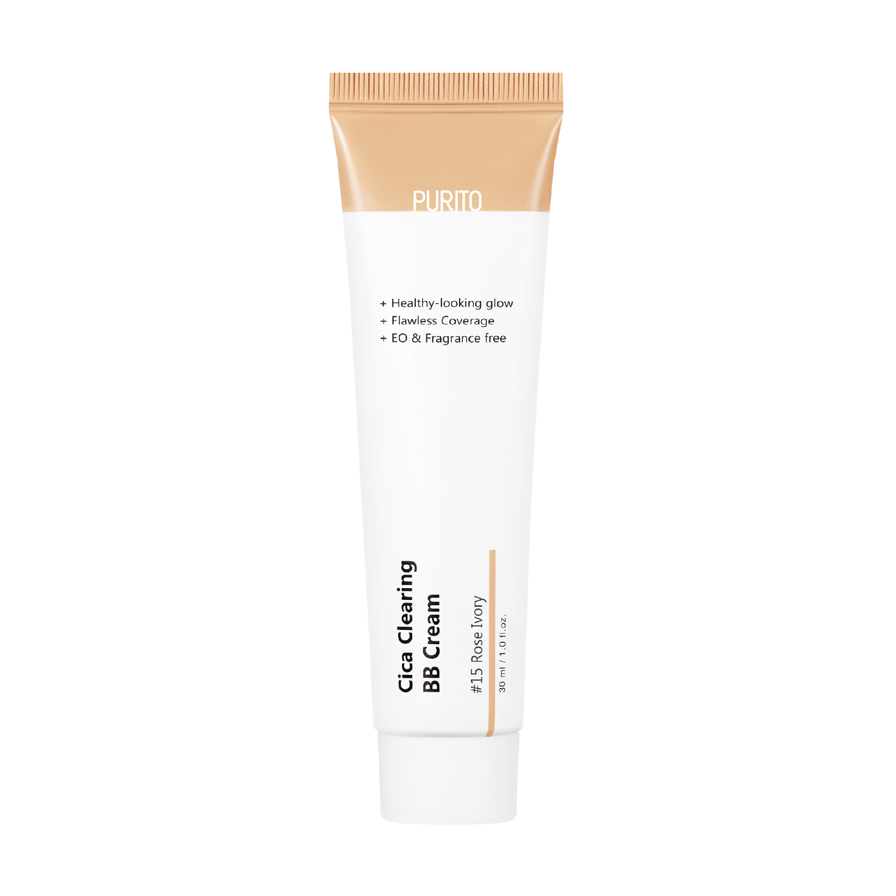 Крем-ВВ для чутливої шкіри з центелою PURITO Cica Clearing BB Cream №15 cлонова кістка / рожевий, 30 мл