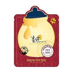 Маска тонізуюча з екстрактами червоного женьшеню та меду Papa Recipe Bombee Ginseng Red Honey Oil Mask , 20 г