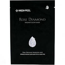 Маска тканинна зволожуюча з екстрактом троянди Medi Peel Rose Diamond Radiant Glow Mask, 25 мл