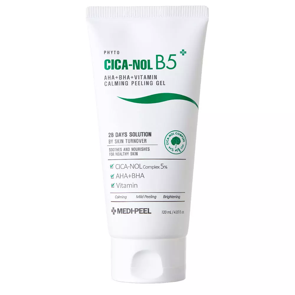 Пілінг-скатка з кислотами Medi Peel Phyto Cica-Nol B5 AHA BHA Vitamin Calming Peeling Gel, 120 мл