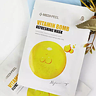 Маска тканинна для обличчя вітамінна з ніацинамідом Medi Peel Vitamin Bomb Refreshing Mask, 25 мл, фото 3