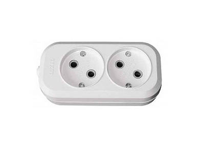 Колодка електрична 2-а без заземл. 7101 ТМ LUXEL FG