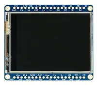 Сенсорный графический дисплей TFT LCD с диагональю 2.4'', разрешение 320x240px, устройство чтения microSD