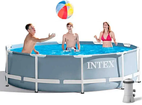 Каркасный бассейн Intex круглый 4485л, 305х76 см, насос и фильтр в комплекте, в коробке