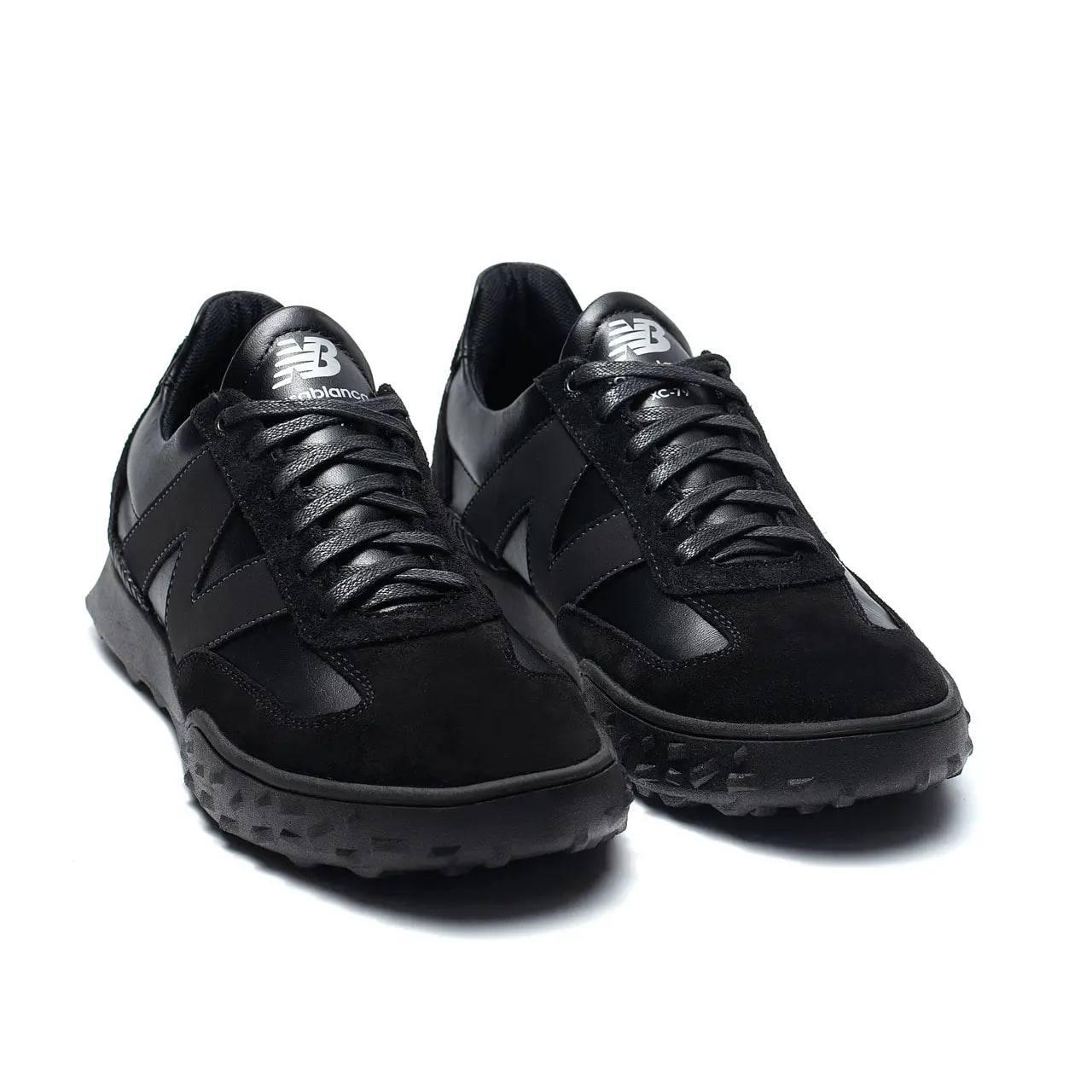 Чоловічі шкіряні кросівки замшеві чорні демісезонні весни/осінь New Balance Black, фото 1