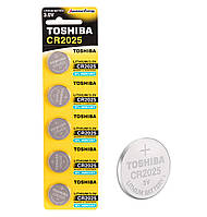 Батарейка литиевая Toshiba CR2025 3V (5 шт. в блистере)