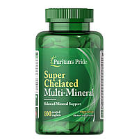 Витамины и минералы Puritan's Pride Super Chelated Multi-Mineral, 100 каплет CN13132 SP
