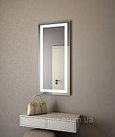Зеркало для ванной комнаты с фронтальной LED подсветкой. Зеркало настенное с едва подсветкой Код/Артикул 178