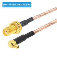 Пігтейл антенний MMCX (MMCX - гніздо SMA (female) standard) pigtail, з кабелем 0.3 м