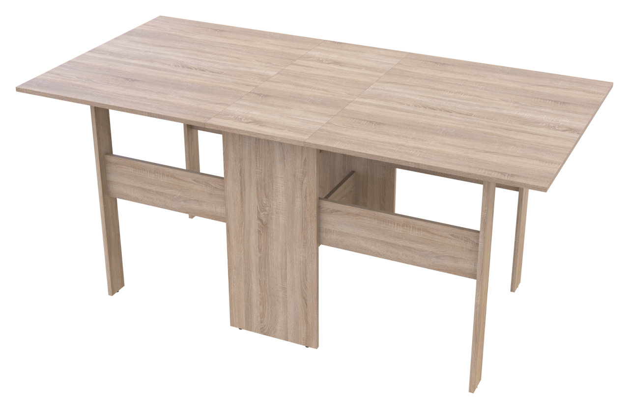 Кухонный стол книжка раскладной Торонто дуб сонома 180 см х 89 см х 80 см. Столы-книжки трансформер раскладные - фото 1 - id-p2136447046