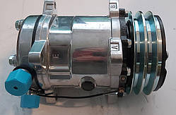 F25/20010, F25-20010, SDS514-6626, SDS5146626 Компресор кондиціонера SE5H14 HIDROMEK в зборі на JCB 3CX, 4CX, 3DX, 4DX