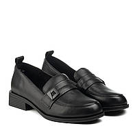 Туфли-лоферы женские черные кожаные Meegocomfort 36 41