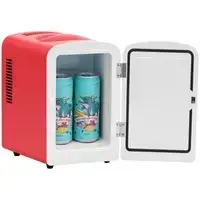 Мини-холодильник 12 В / 230 В - прибор 2-в-1 с функцией поддержания тепла - 4 л - красный