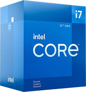 Intel Центральний процесор Core i7-12700F 12C/20T 3.6GHz 25Mb LGA1700 65W w/o graphics Box
