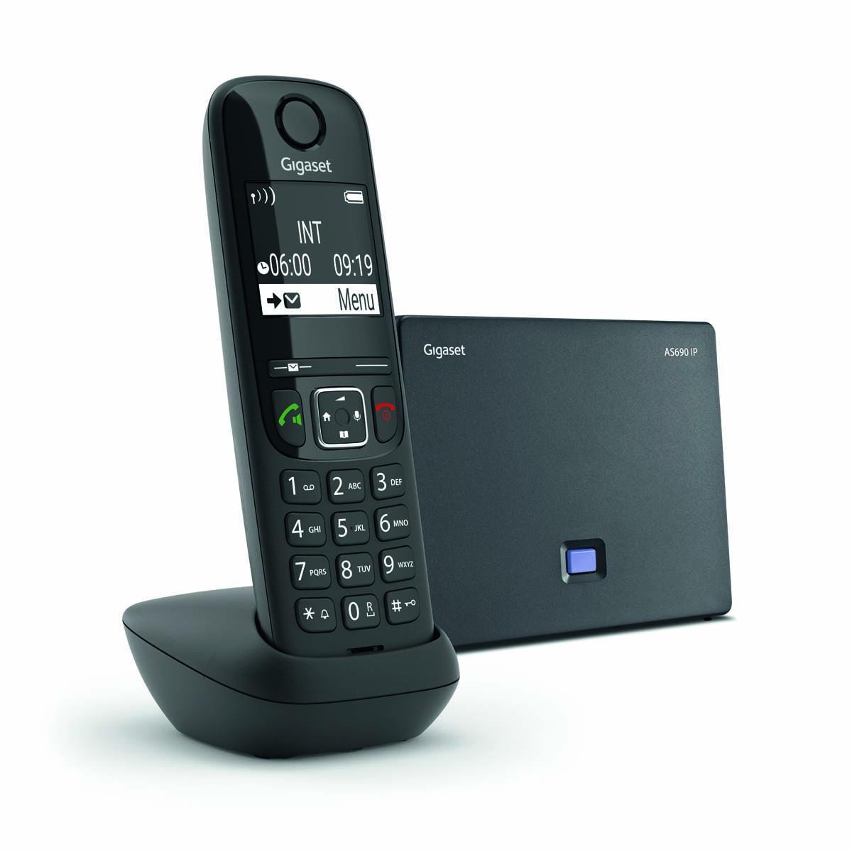 IP-радіотелефон DECT Gigaset AS690, чорний