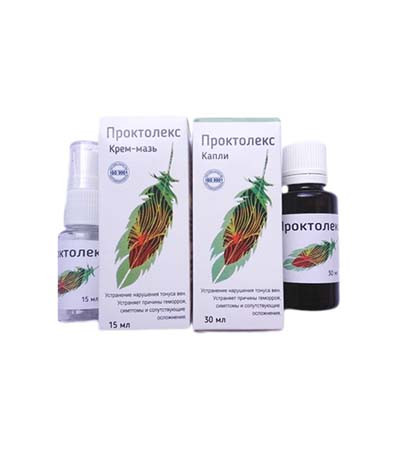 Проктолекс - Комплекс від геморою (краплі+крем-мазь), фото 1