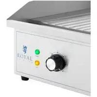 Двойная электрическая сковорода - 700 x 400 мм - Royal Catering - рифленая - 4400 Вт