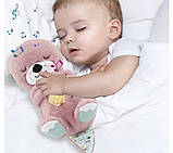 Дитяча музична іграшка для сну, нічник ведмедик із колисками, видра музична іграшка для малюків, фото 4