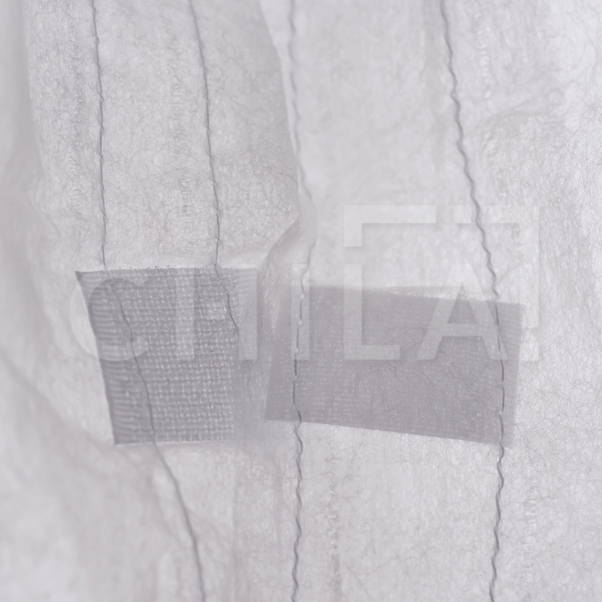 Халат одноразовый медицинский на липучке с манжетом, Белый (5 шт/уп) - фото 3 - id-p1133788546