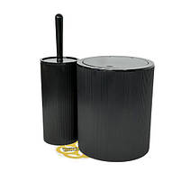 Аксесуари для ванної кімнати ROUND 5в1, чорний OKYANUS, фото 4