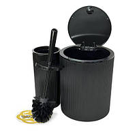 Аксесуари для ванної кімнати ROUND 5в1, чорний OKYANUS, фото 2