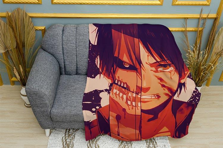Плед «Атака Титанів. Eren Yeager. Attack on Titan»