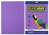 Бумага цветная А4, 80г/м2, INTENSIV, фиолетовая, 50л.