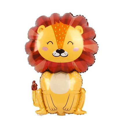 Повітряна фольгована кулька Милий Лев 70х47см (27), фото 1