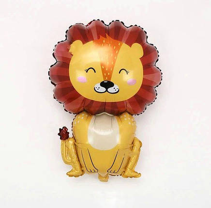Повітряна фольгована кулька Милий Лев 70х47см (27), фото 2