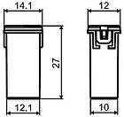 Запобіжники TESLA,Типу FJ16 20A, CARTRIDGE (Чехія), фото 2