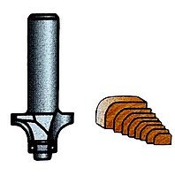 Кромочная колевочная фреза по дереву с подшипником 02018 Радиус 18 мм