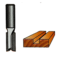 Пазова фреза по дереву пряма з 2-ма ножами 08012-4 Діаметр 12 мм