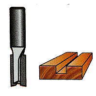 Пазовая фреза по дереву прямая с 2-мя ножами 08016-5 Диаметр 16 мм