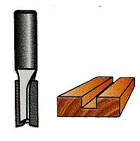 Пазова фреза по дереву пряма з 2-ма ножами 080018-4 Діаметр 18 мм