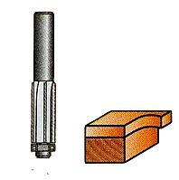 Кромочная обкаточная фреза по дереву с 4-мя ножами 10016-5 Диаметр 16 мм