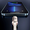 Кабель зарядный Baseus USB - Lightning Crystal Shine Series 2.4A 1.2 м Pink (CAJY001104), фото 7