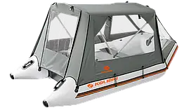 Тент - намет без каркаса для надувного ПВХ човна Kolibri КM300 - KM300D сірий 33.211.1.35