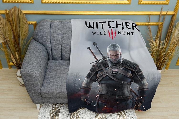Плед «Відьмак 3. Дике Полювання. The Witcher 3. Wild Hunt»