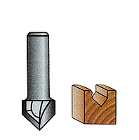 Пазова галтельна V-образная 90° фреза по дереву 19016 Диаметр 16 мм